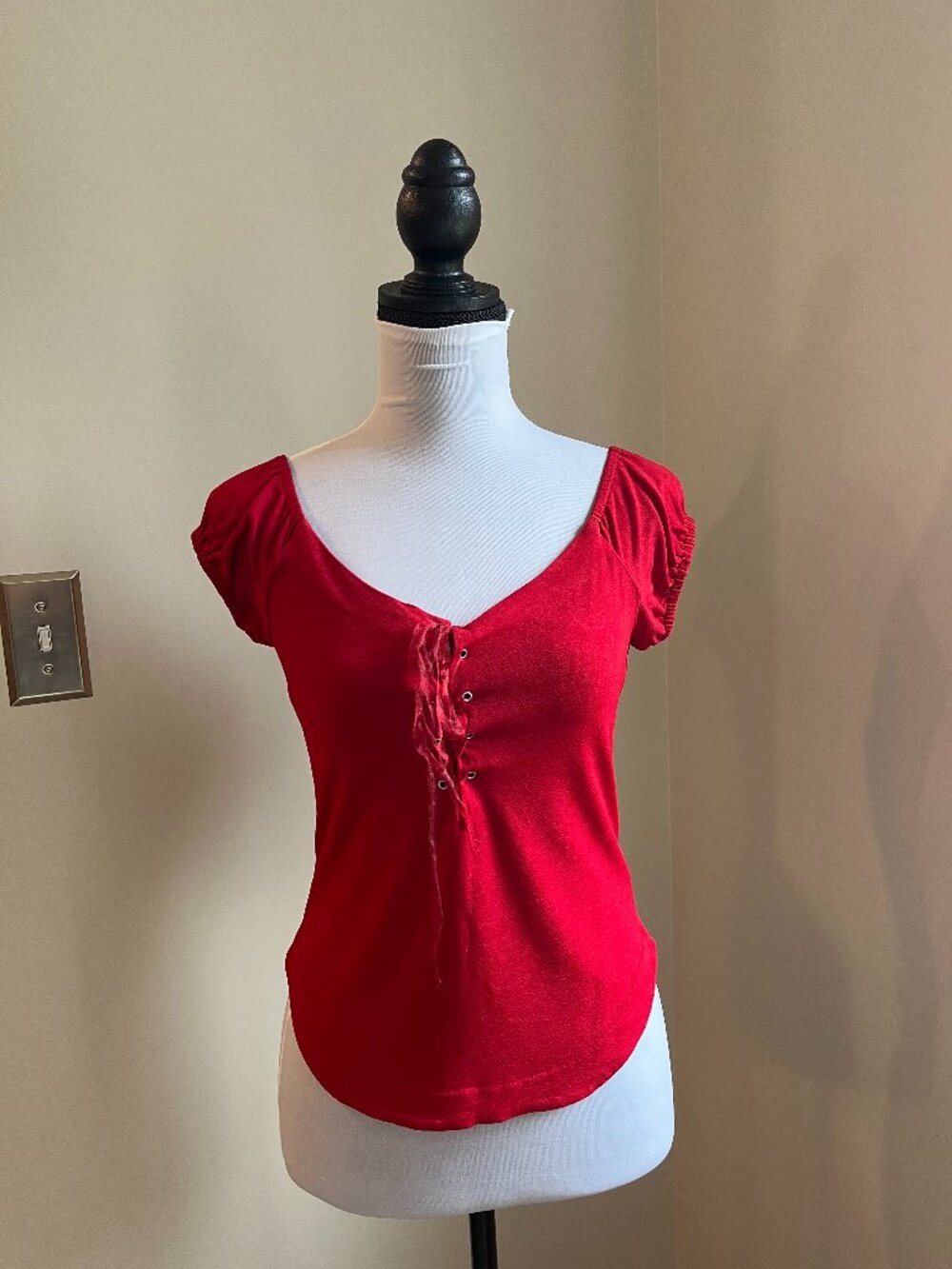Vintage Betsey Johnson Peasant/Milkmaid top Size Medium